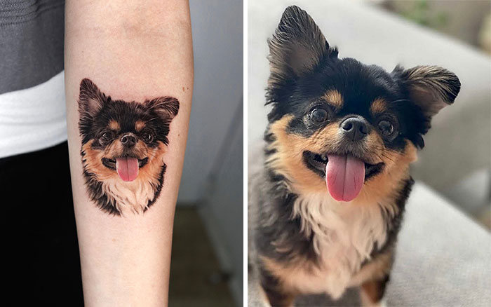Tatuagens Realistas de Cachorros