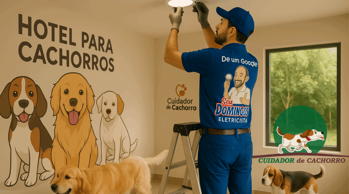 Parceria SEU DOMINGOS ELETRICISTA com a CUIDADOR DE CACHORRO