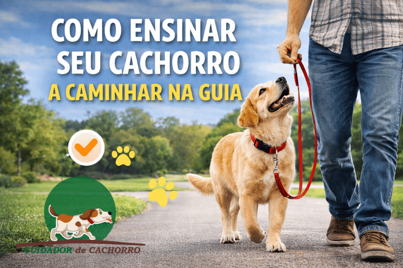 Como ensinar seu cachorro a caminhar na guia
