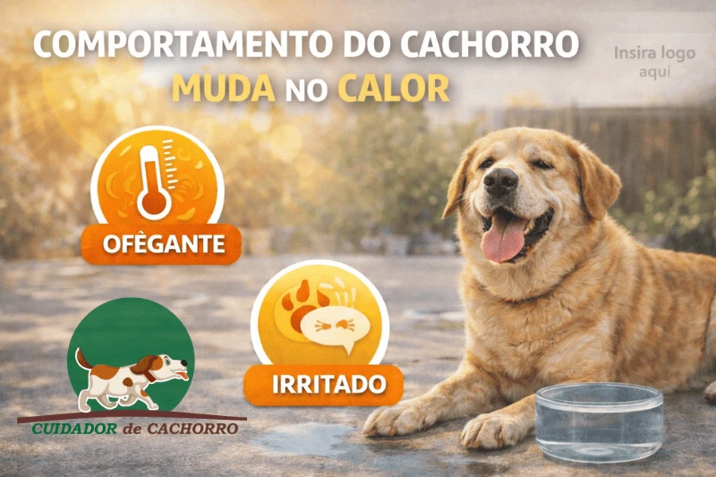 Comportamento do cachorro muda no calor