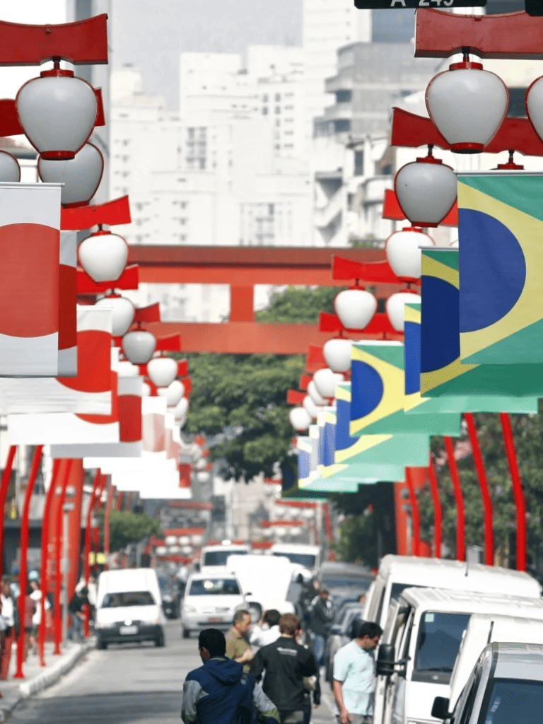 Bairro Liberdade na região central de São Paulo com área urbana